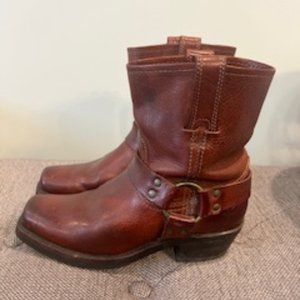 FRYE AND CO. Brown Mid-Moto Boots